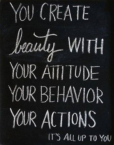 You create...